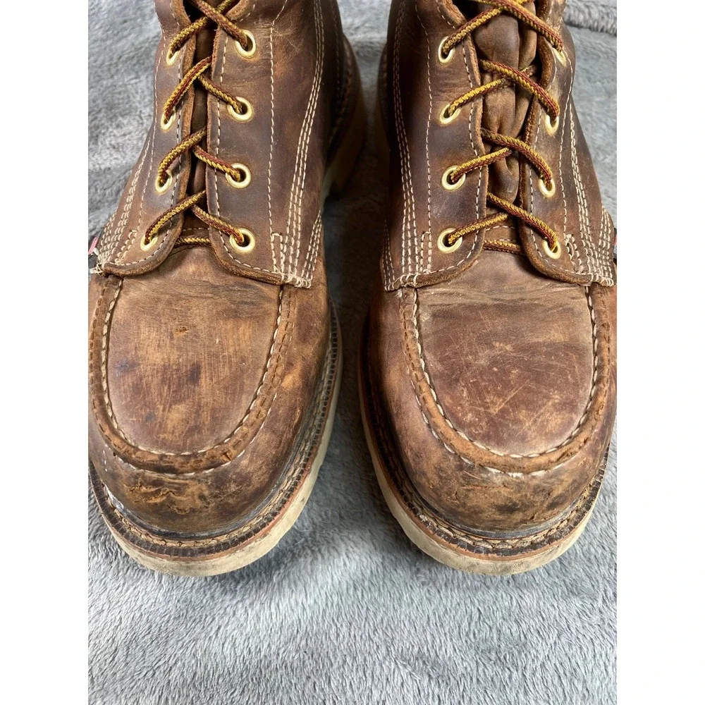 Thorogood Soft Moc Toe Leather Work Boots 8